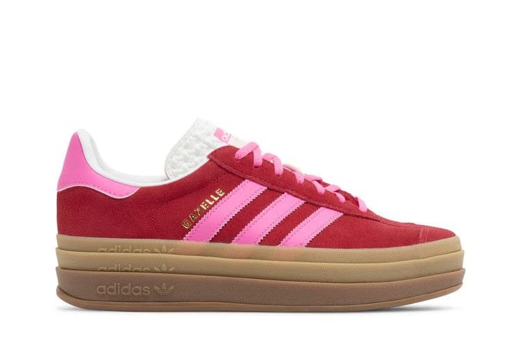 Wmns Gazelle Bold 'Collegiate Red Lucid Pink'