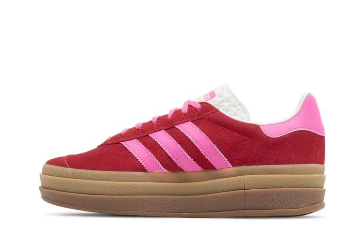 Wmns Gazelle Bold 'Collegiate Red Lucid Pink'