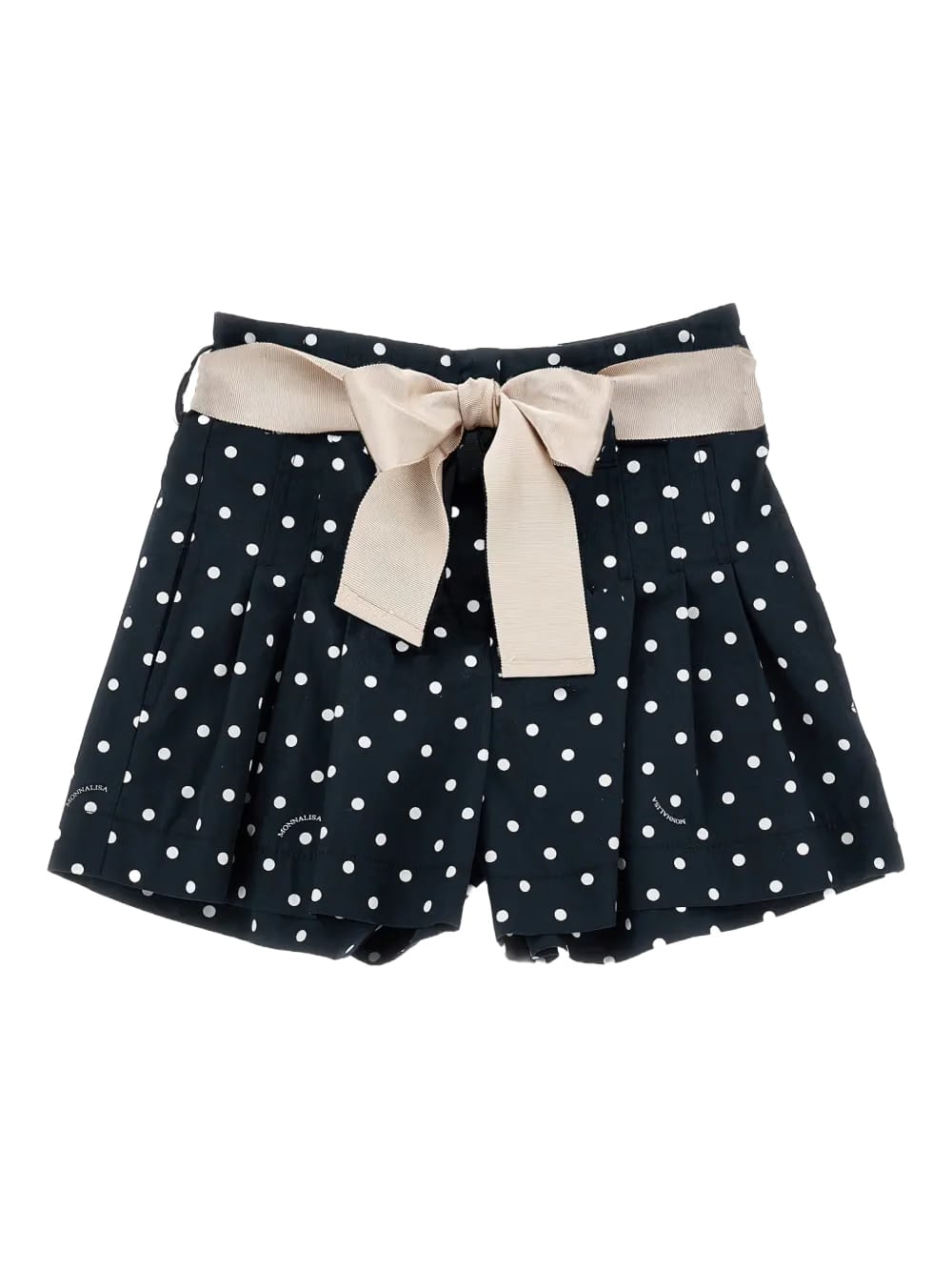 polka-dot bow shorts