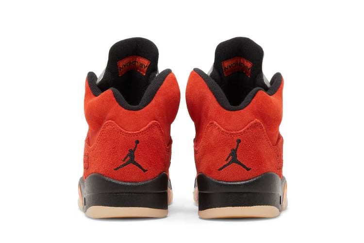Wmns Air Jordan 5 Retro Martian SunriseBlackFire RedMuslin