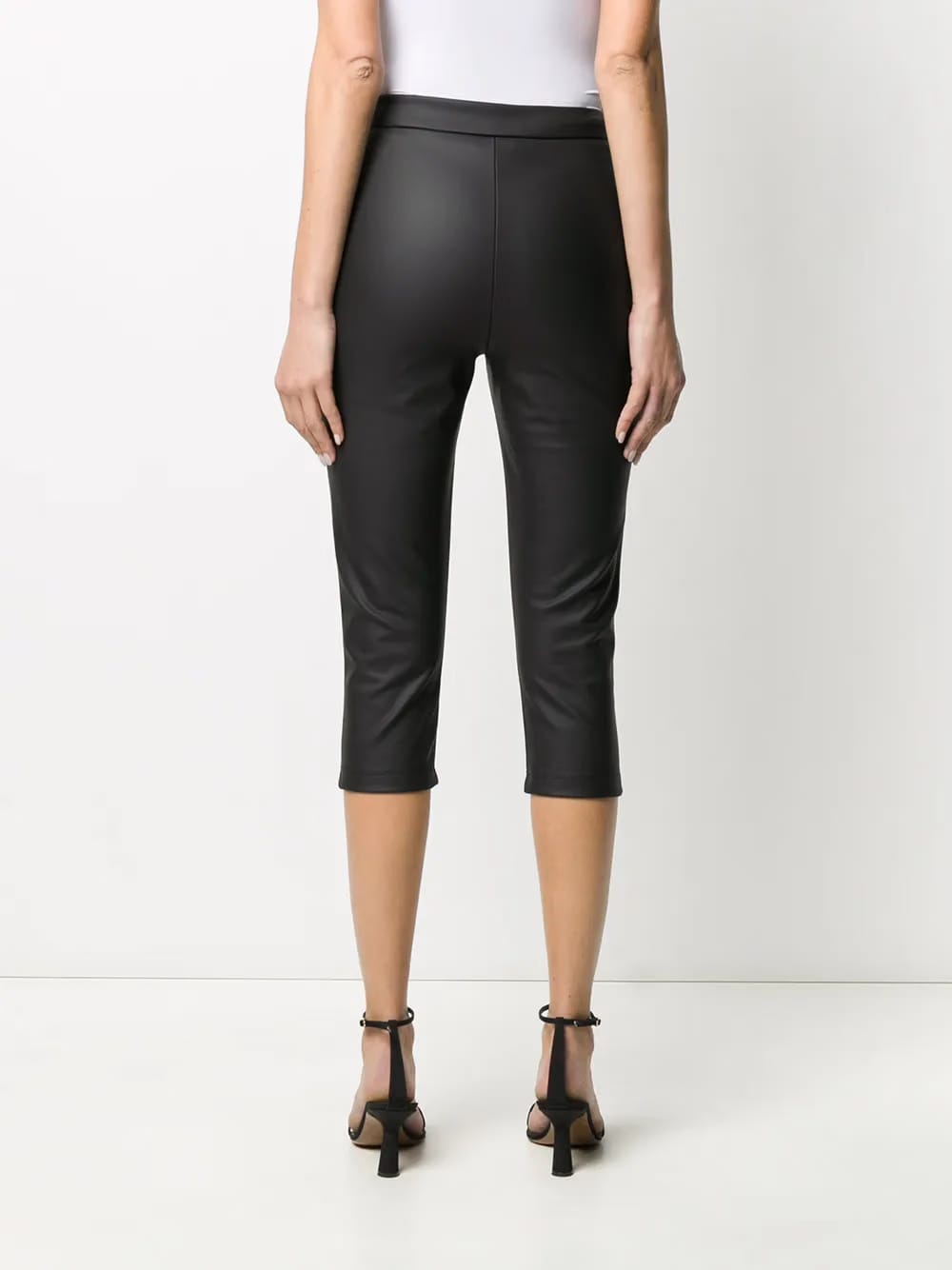 logo print cropped leggings
