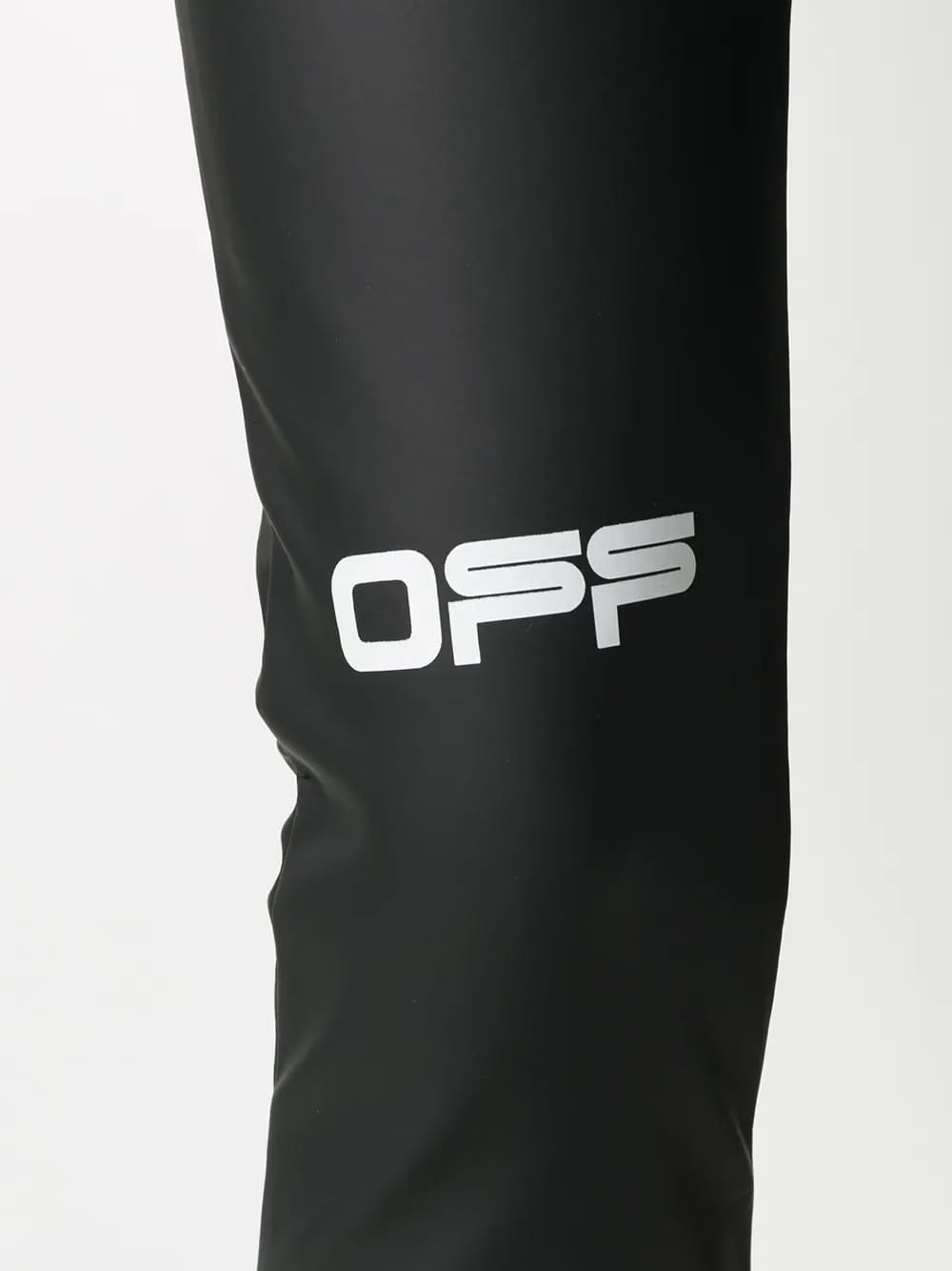 logo print cropped leggings