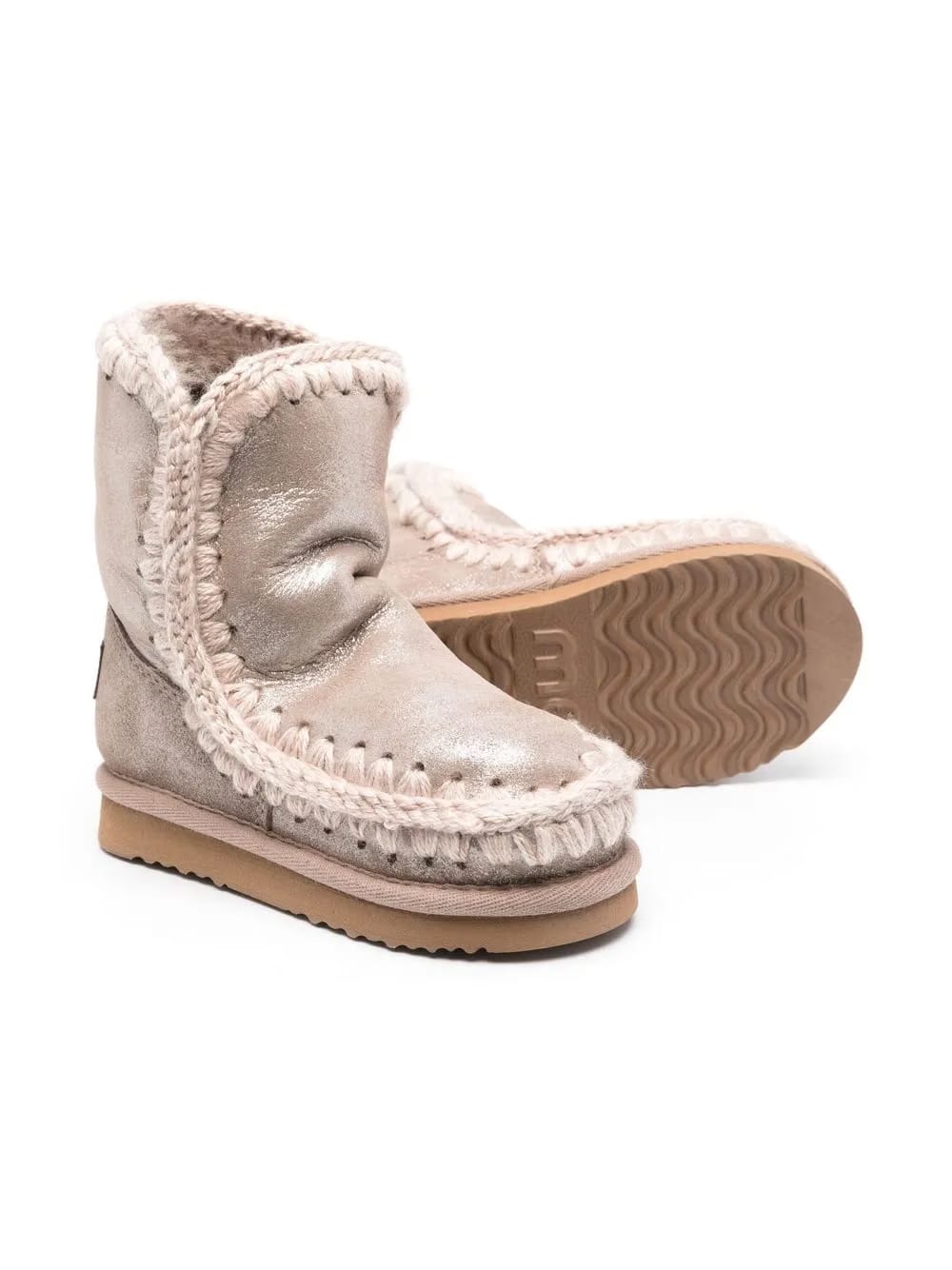 shearling-lined leather boots