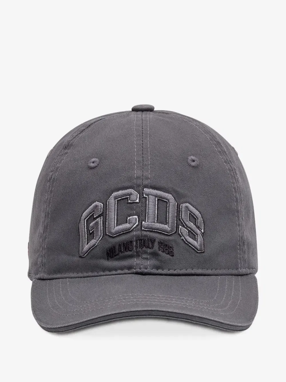 GCDS logo Embroidered Beluga Grey Cap