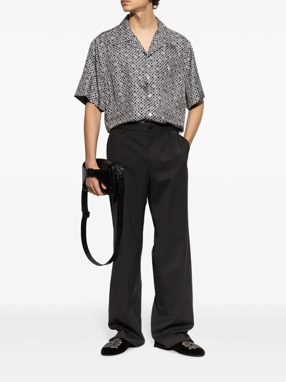 geometric-pattern shirt