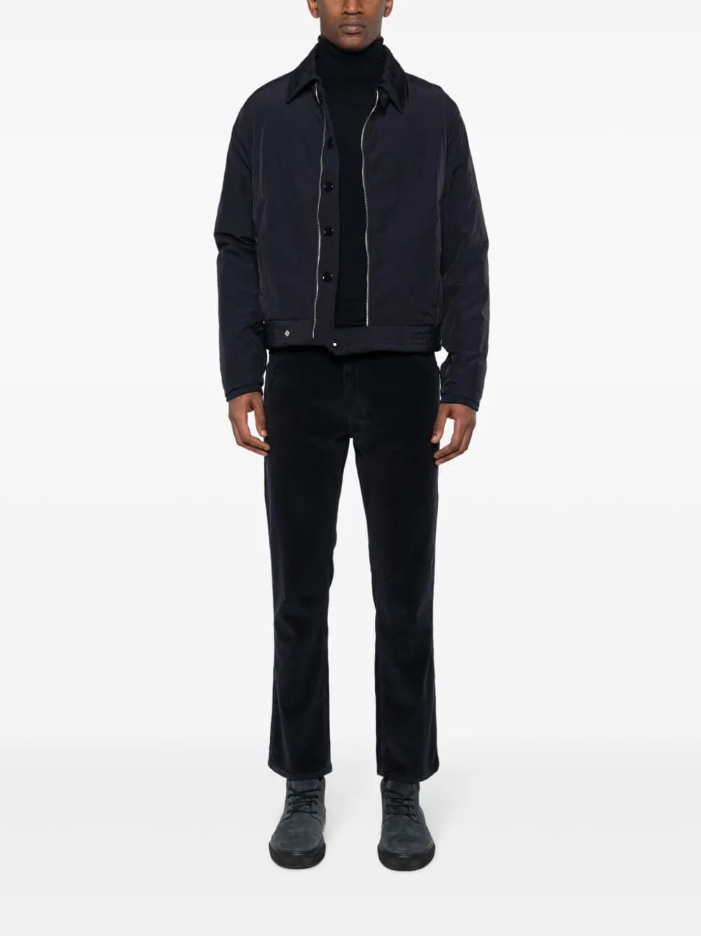 roll-neck wool jumper
