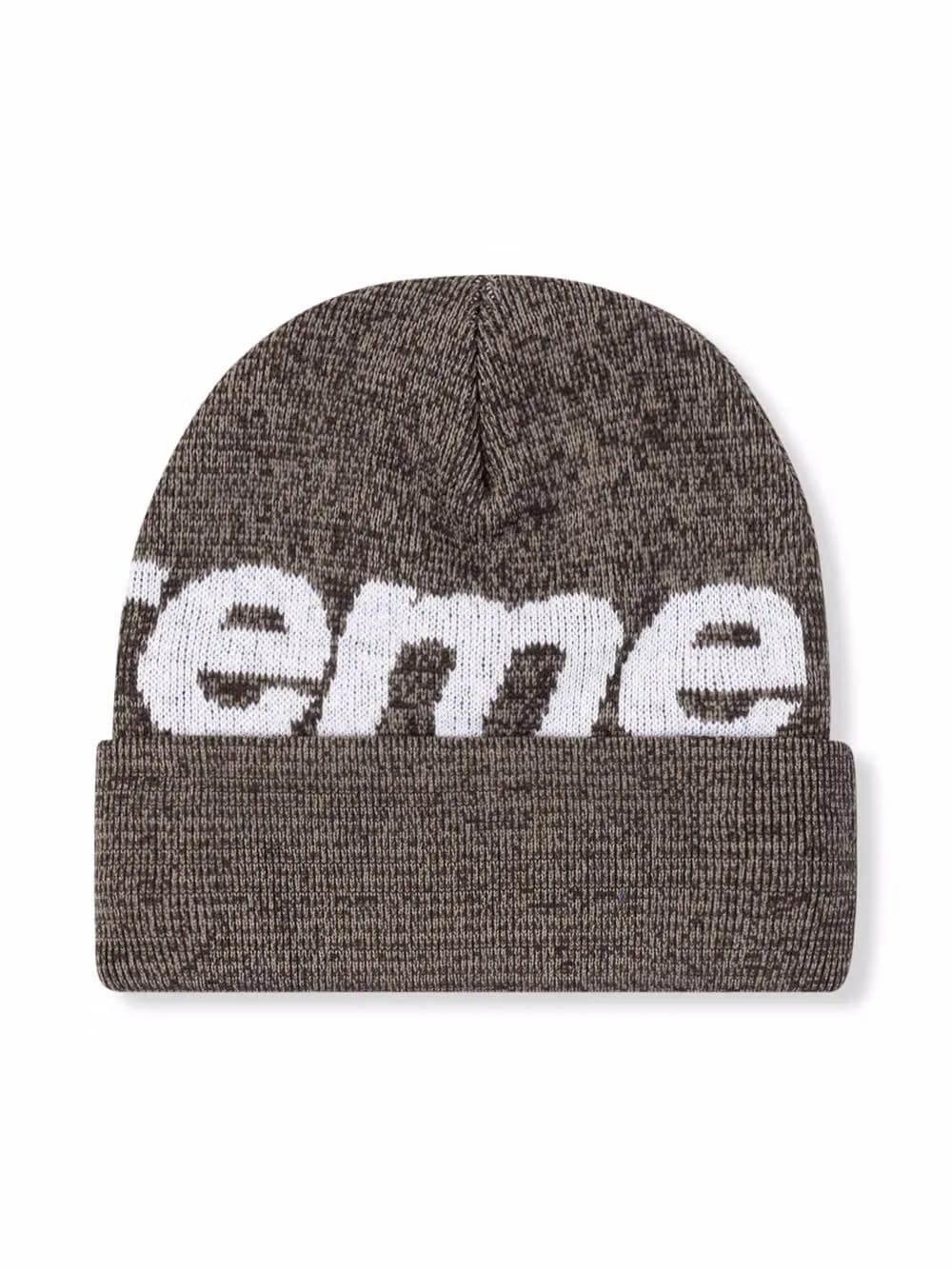 big logo beanie