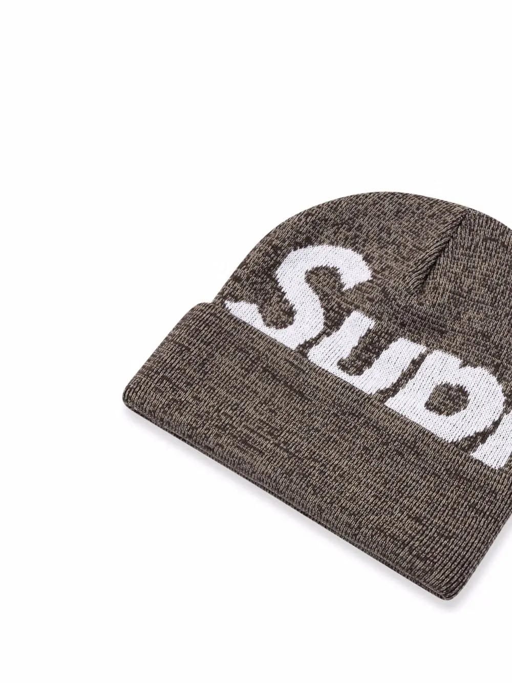 big logo beanie