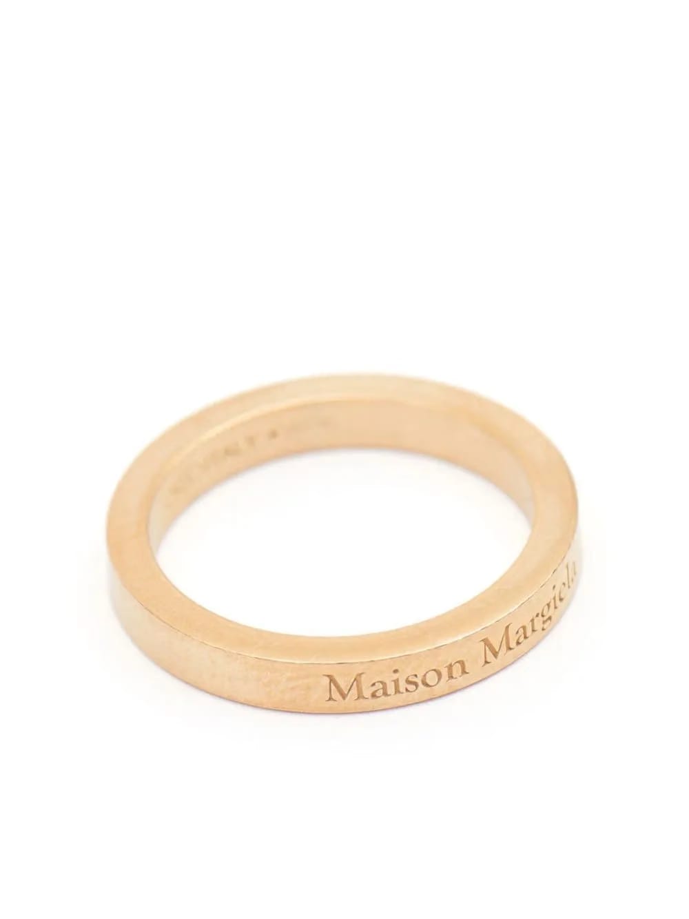 logo-engraved band ring