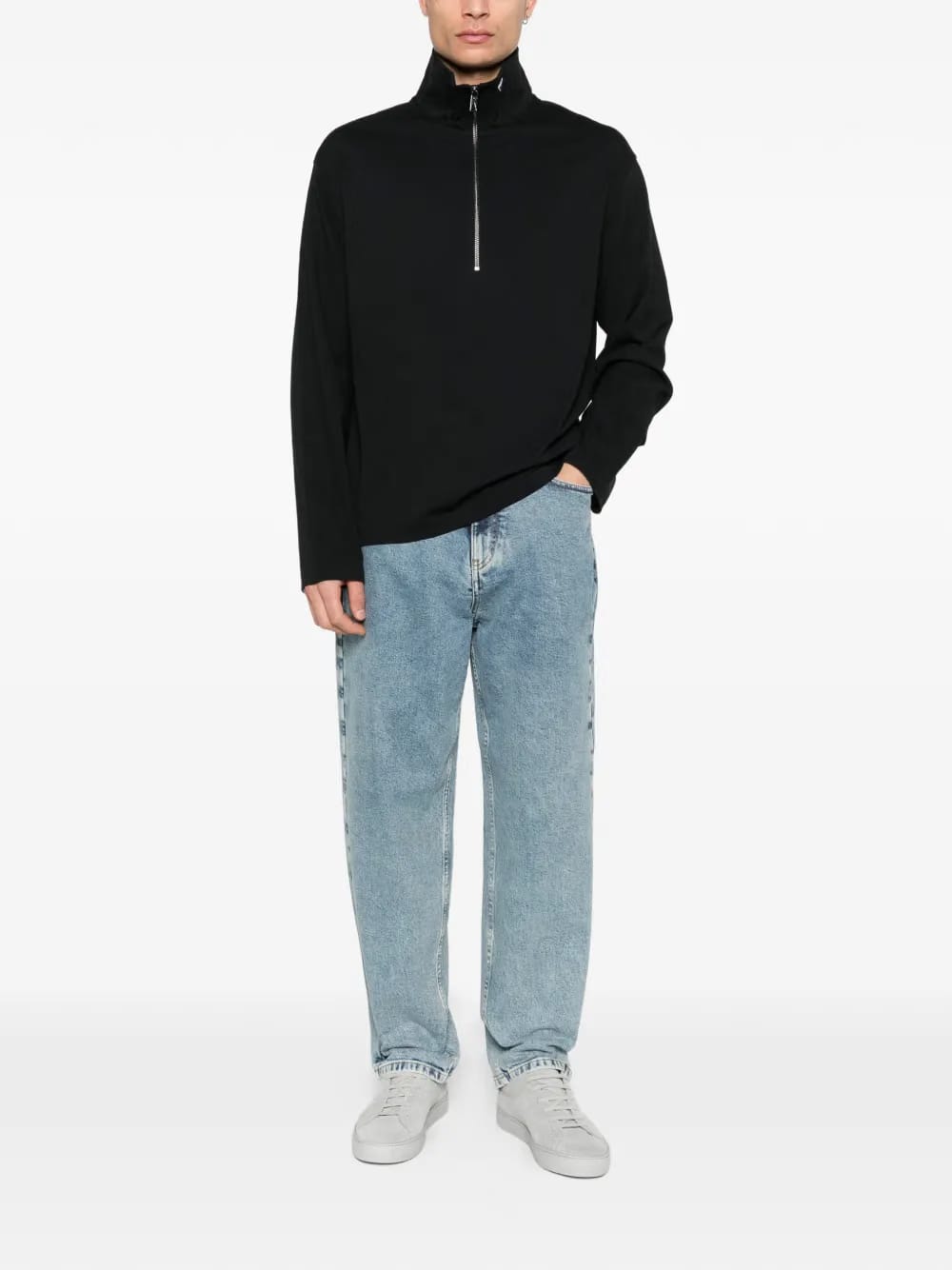 zip-up sweater