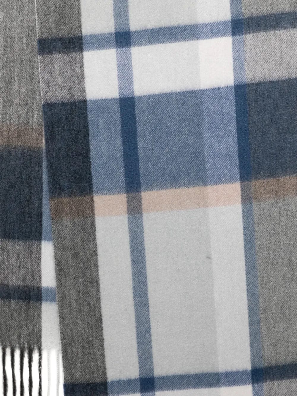 cashmere checked scarf