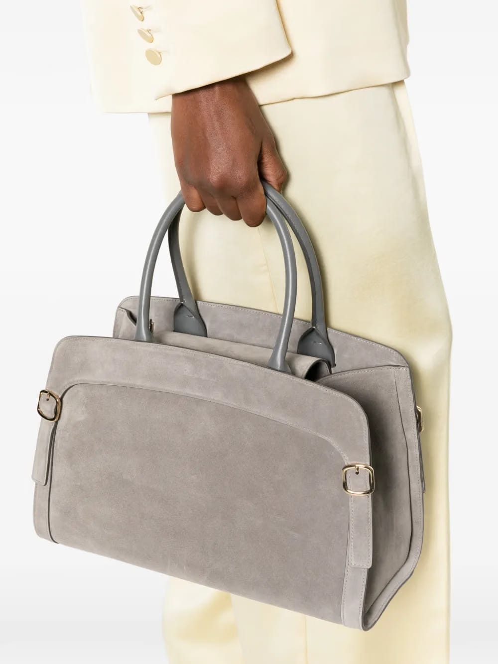 buckle-detail tote bag