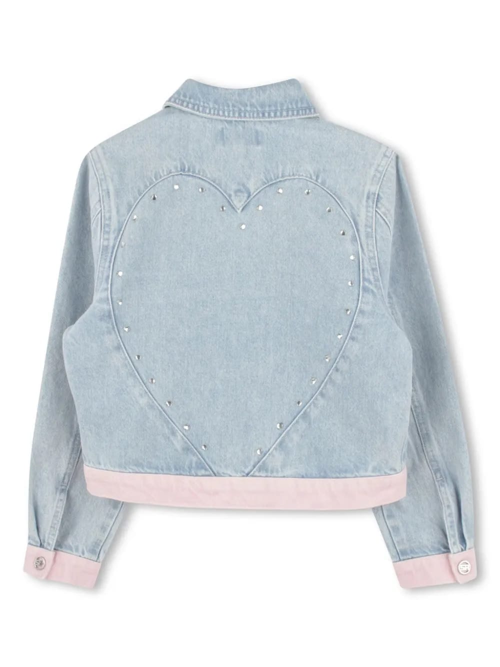 crystal-embellished denim jacket