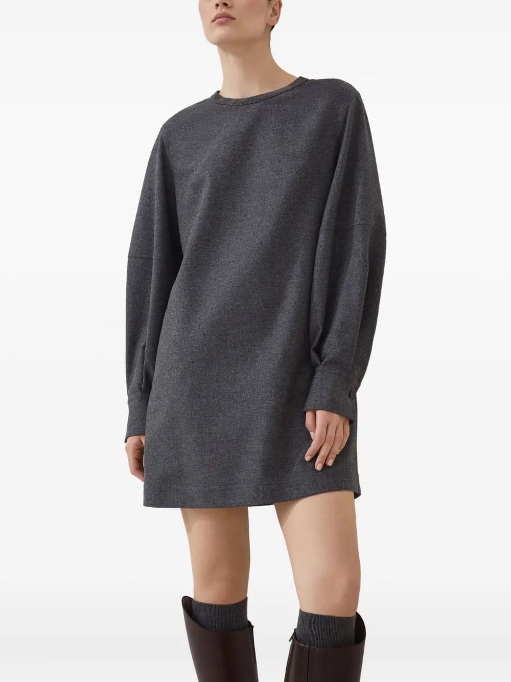 virgin wool-blend dress