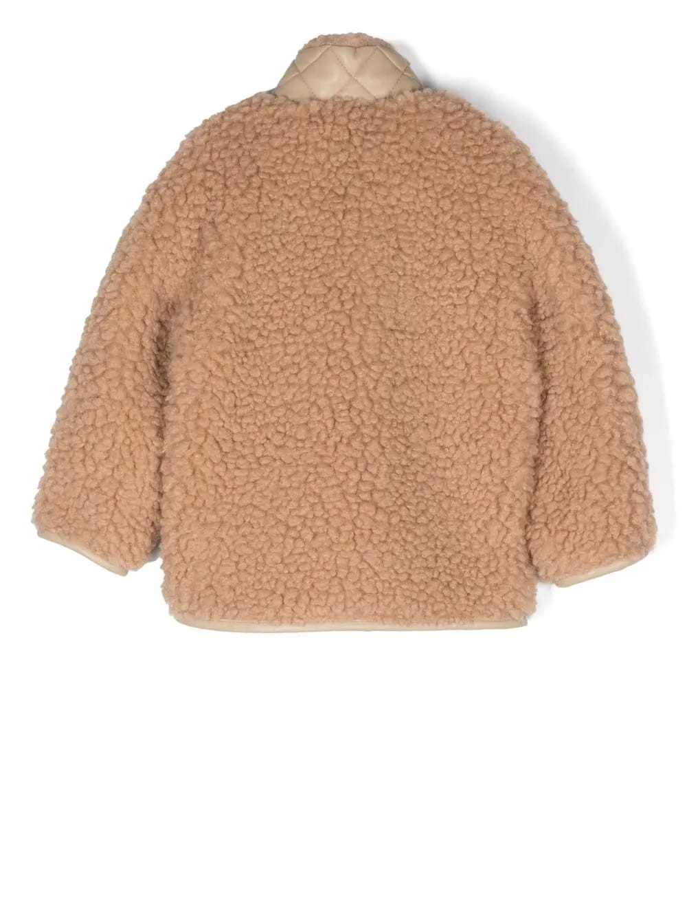 faux-shearling zip-up coat