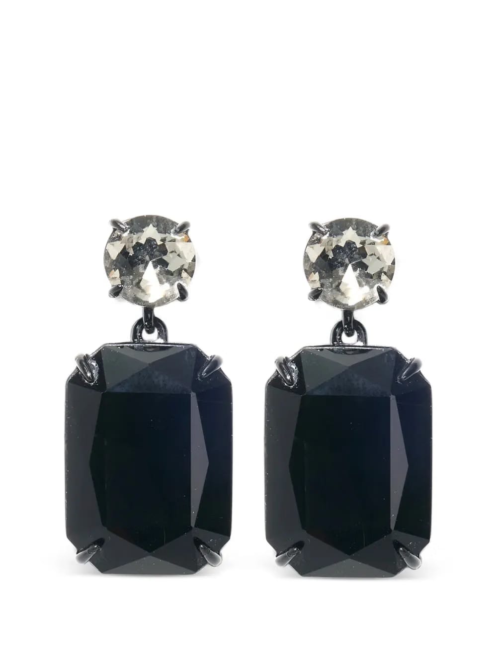 crystal Riviere drop earrings