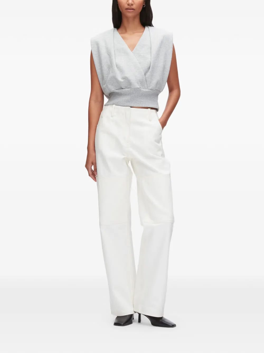 V-neck sleeveless top