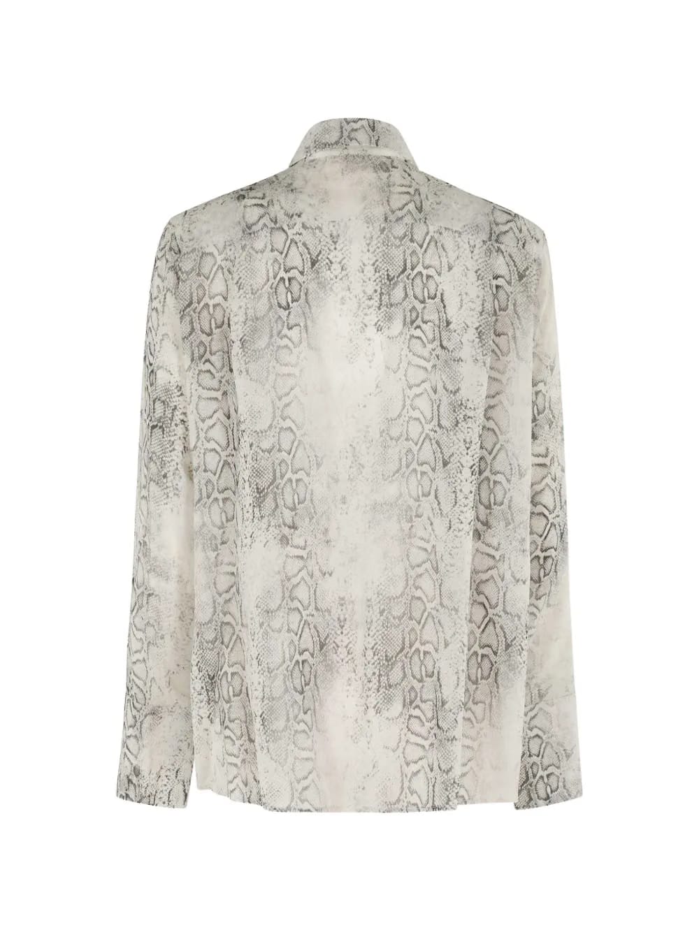 snake-print shirt