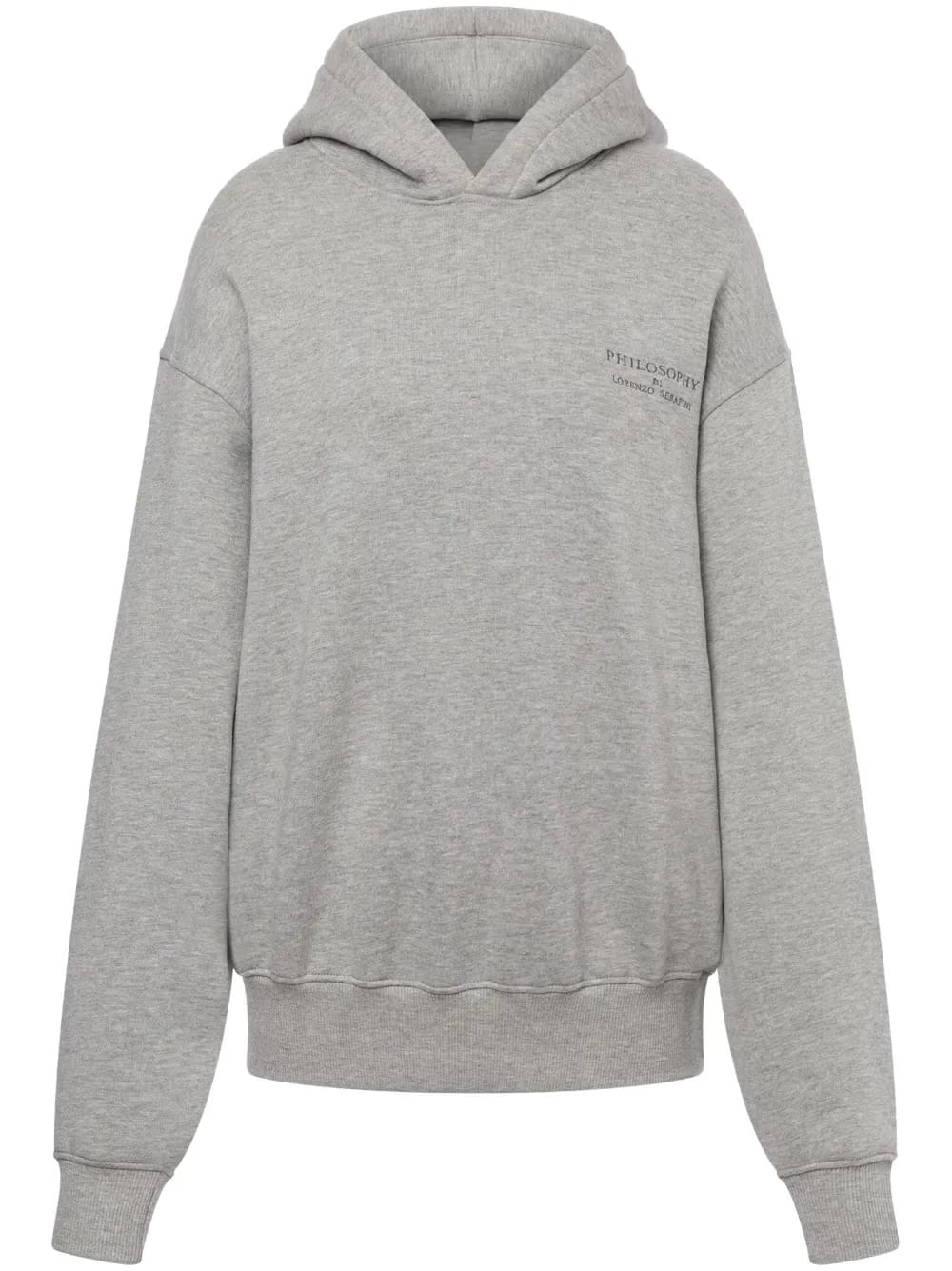 logo-embroidered cotton Hoodie