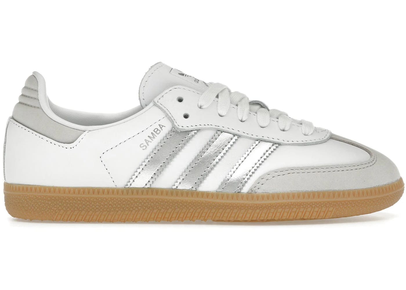 Adidas Samba OG White Silver Metallic Grey (Women's)