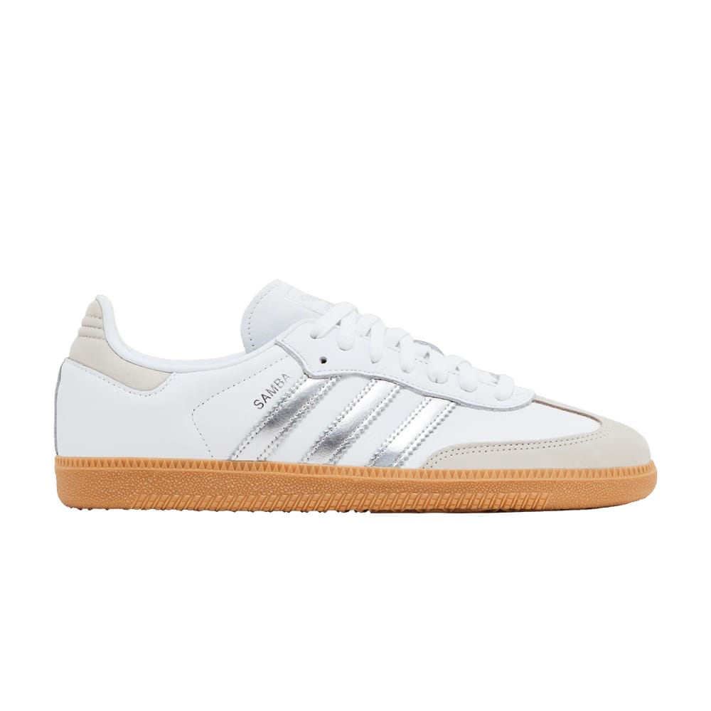 Adidas Samba OG White Silver Metallic Grey (Women's)