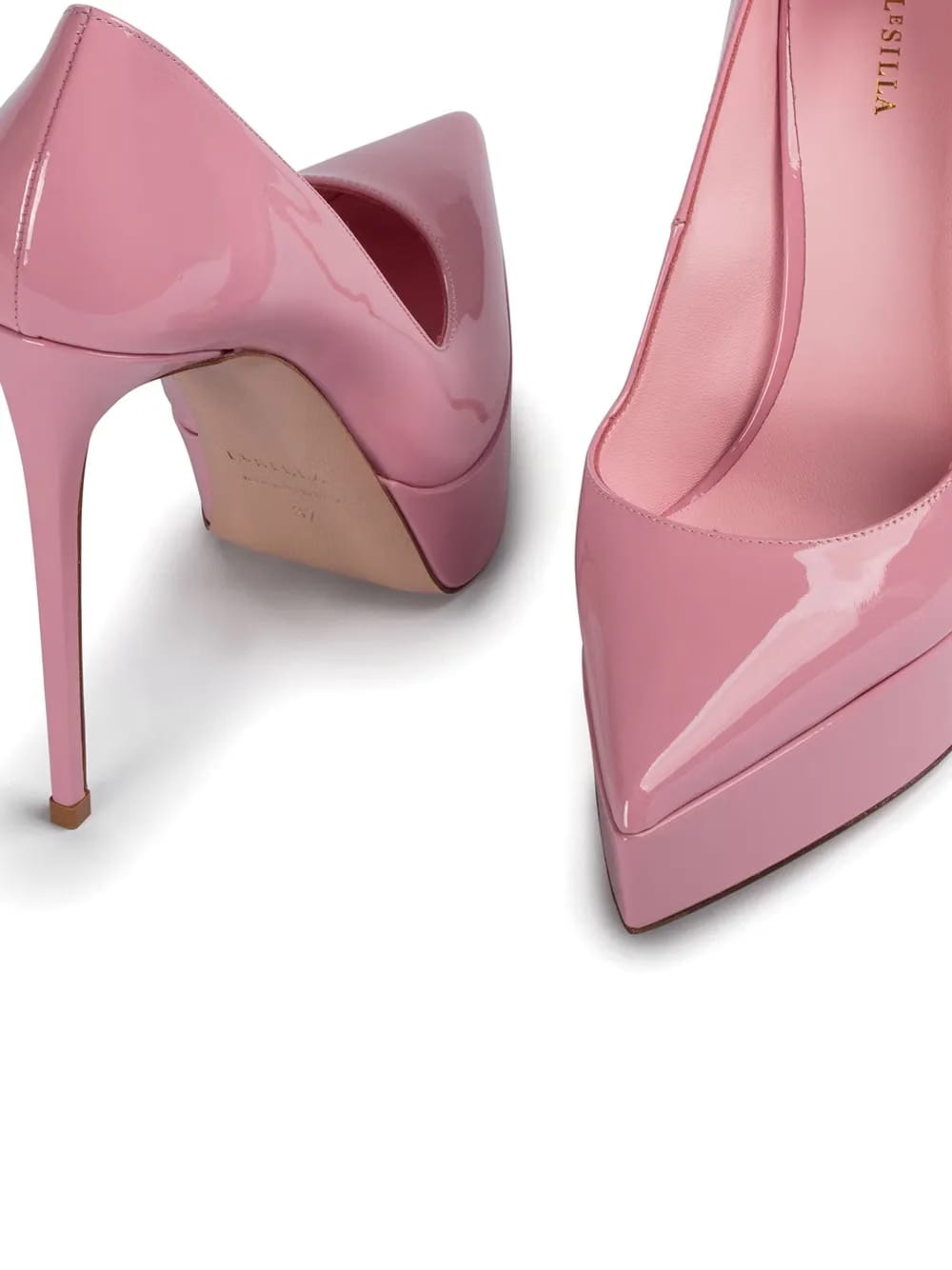 Uma 130mm leather pumps
