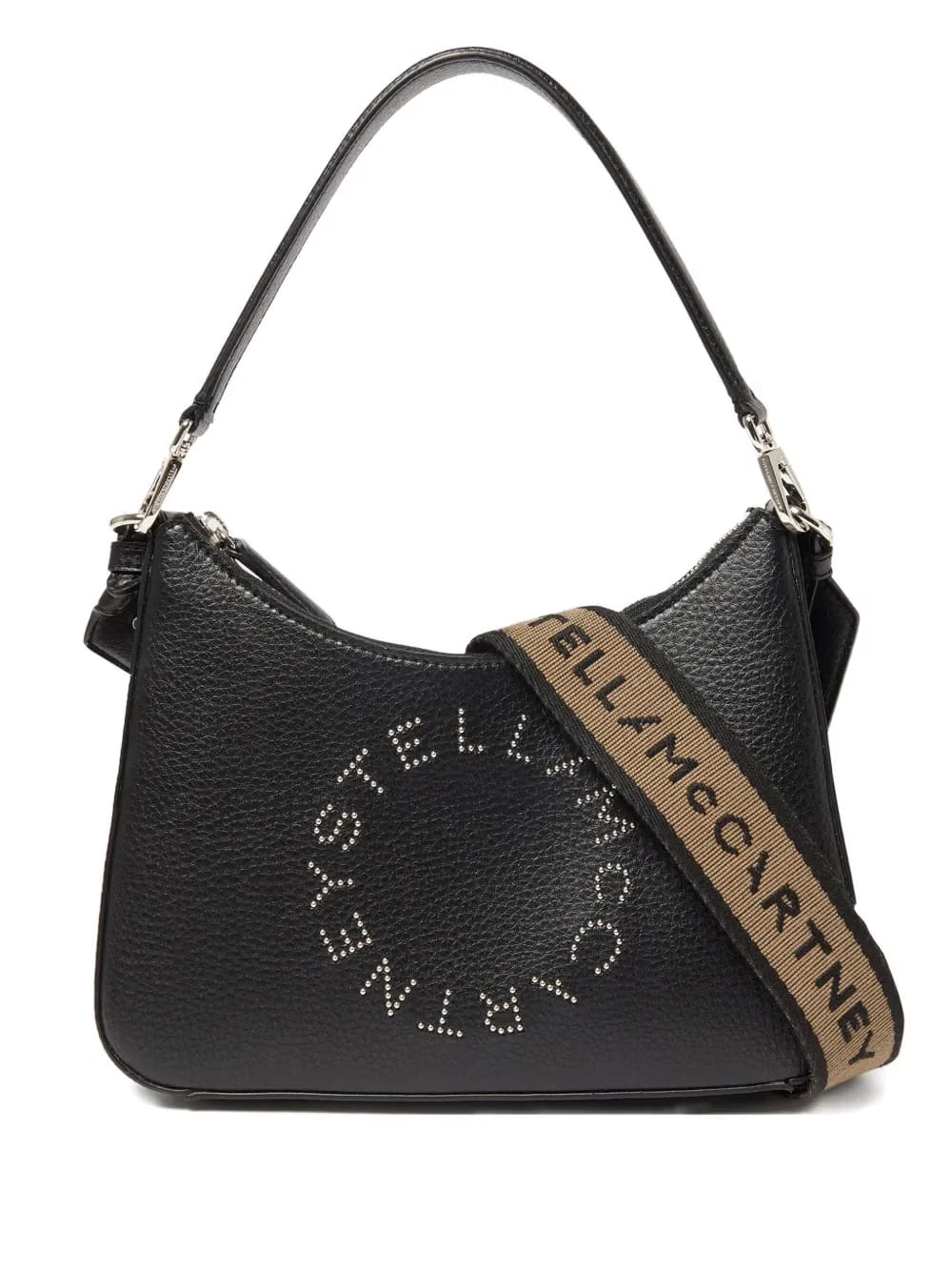 logo embellished shoulder bag