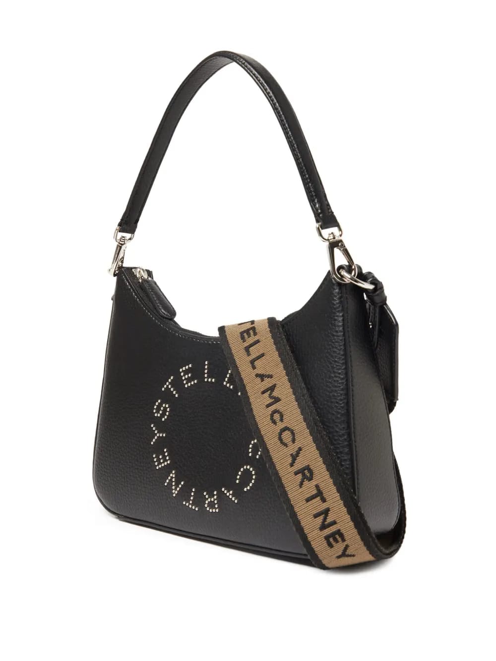 logo embellished shoulder bag