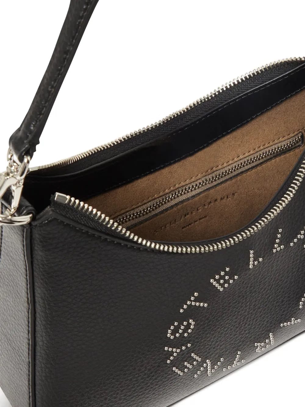 logo embellished shoulder bag