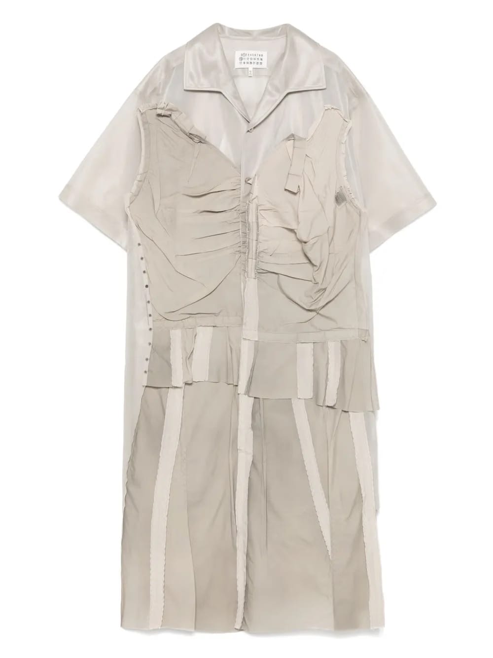 panelled midi dress