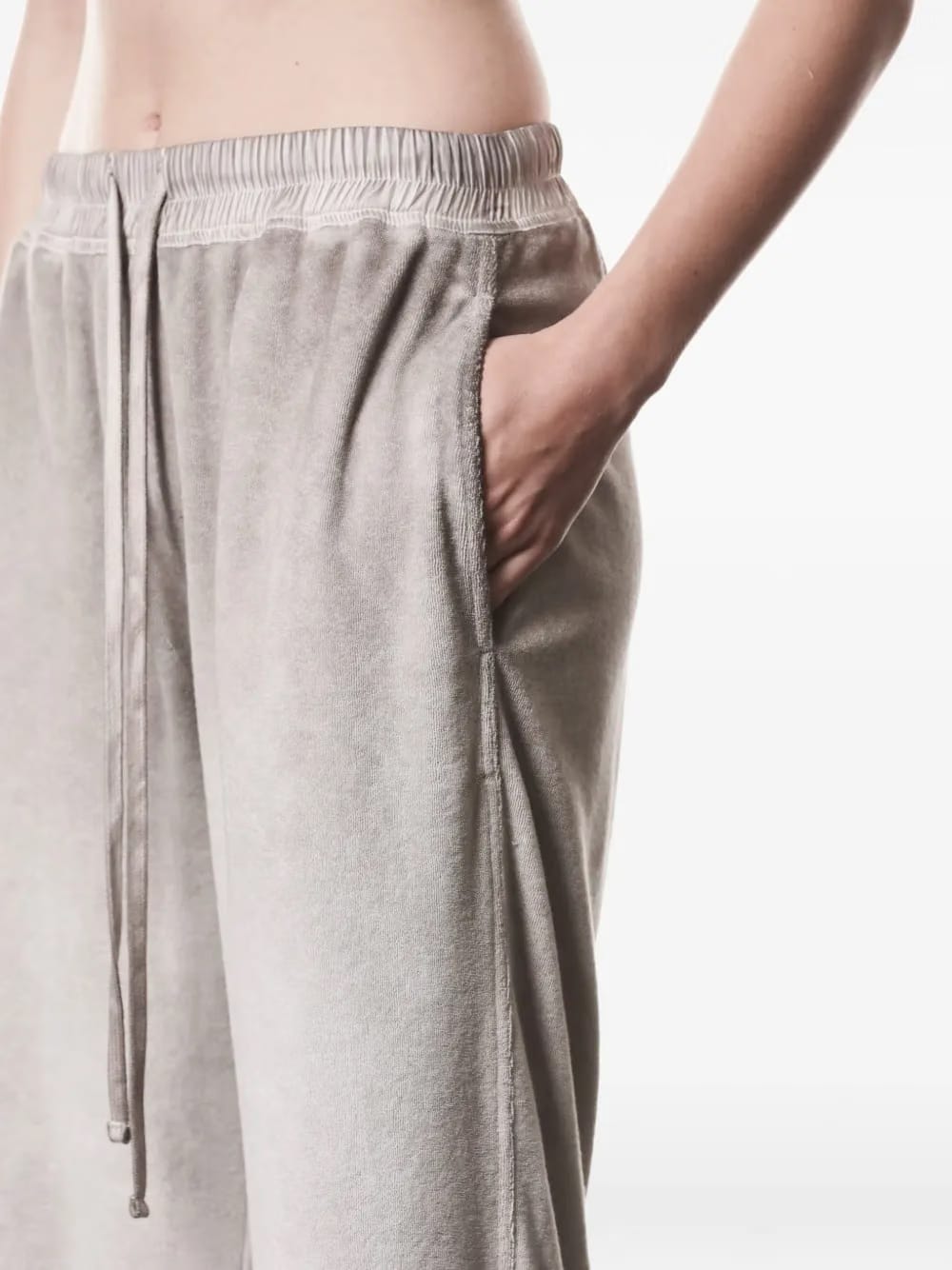 elasticated drawstring pants