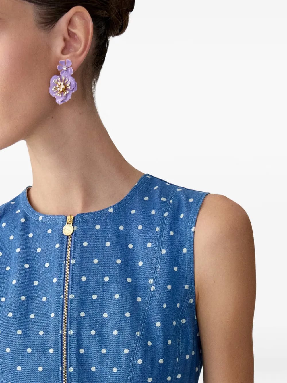 flower dangle earrings