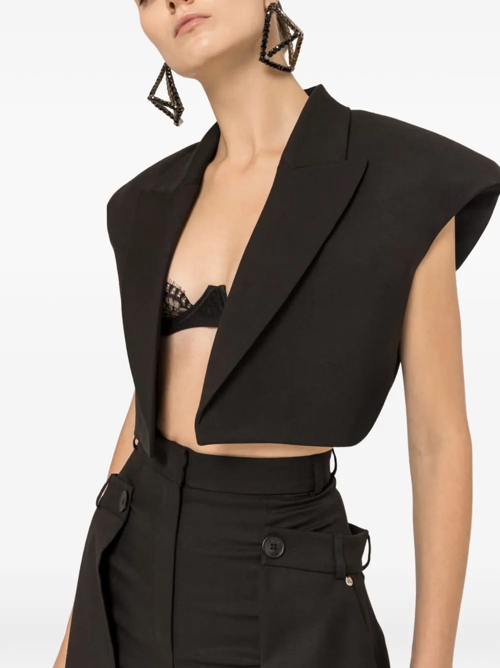 cropped waistcoat
