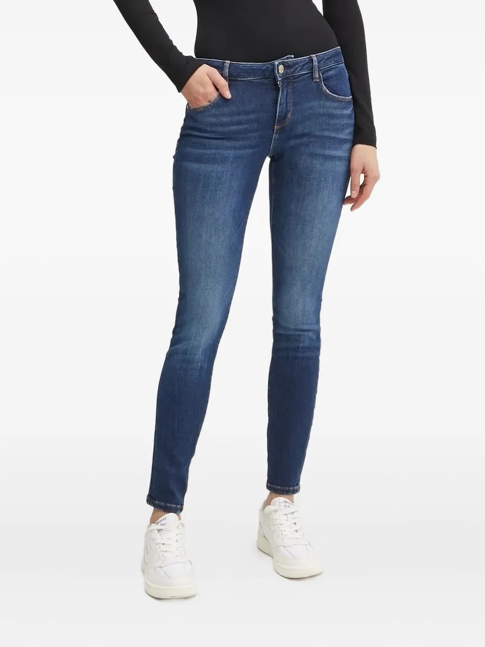 triangle-logo jeans