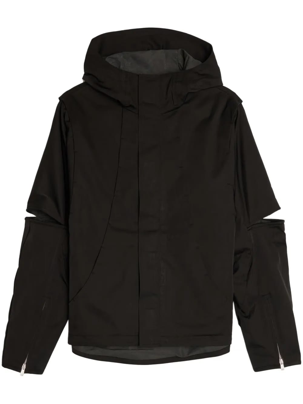 Storm cut-out hooded jacket