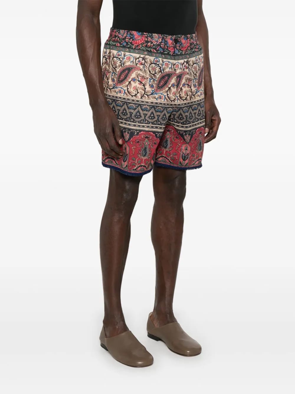 Voyage Imaginaire-print shorts