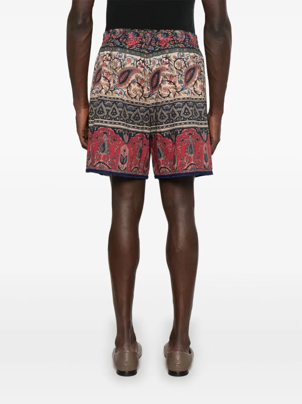 Voyage Imaginaire-print shorts