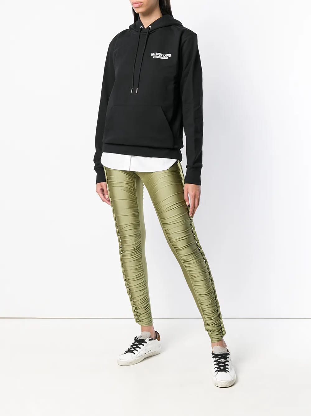 braided lateral trousers