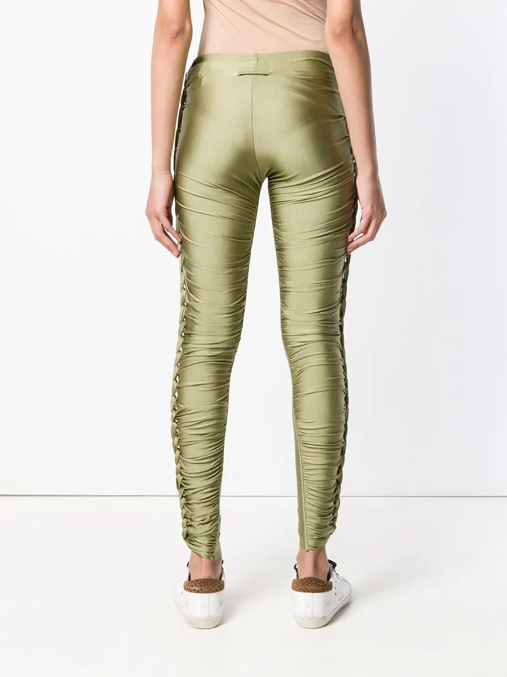braided lateral trousers
