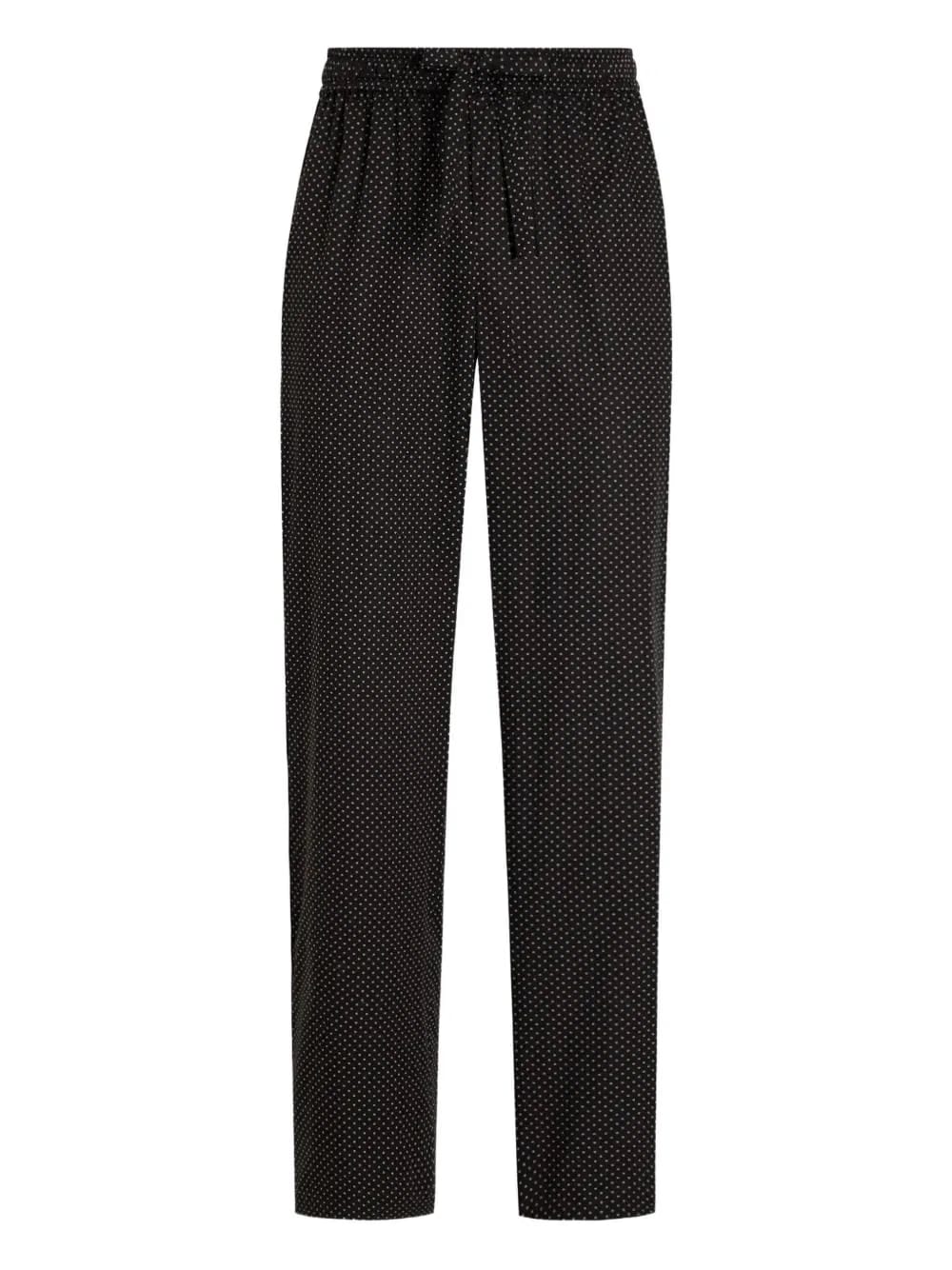 micro-dot drawstring trousers