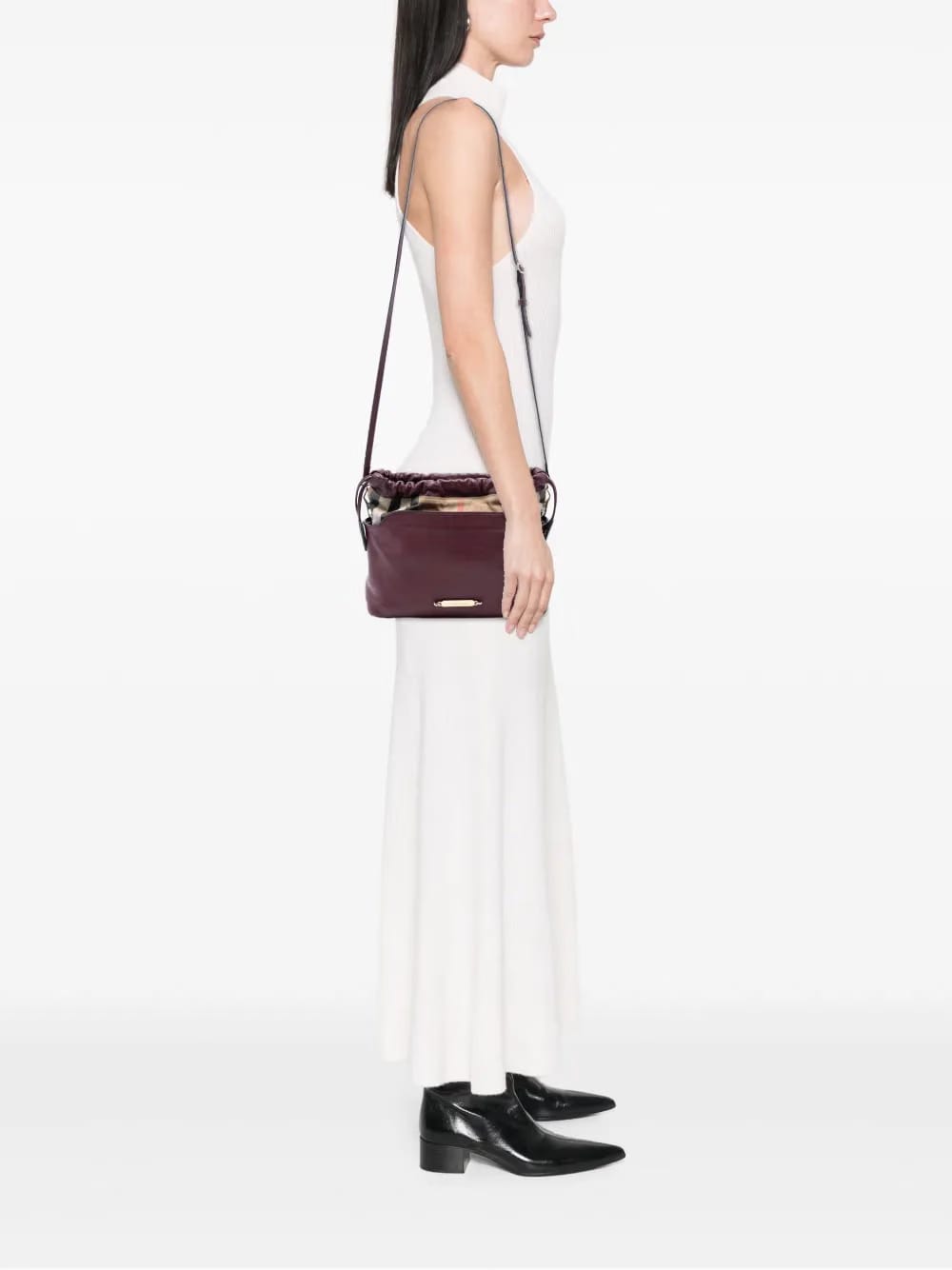 2000-2017 House Check Canvas and Calfskin Little Crush crossbody bag