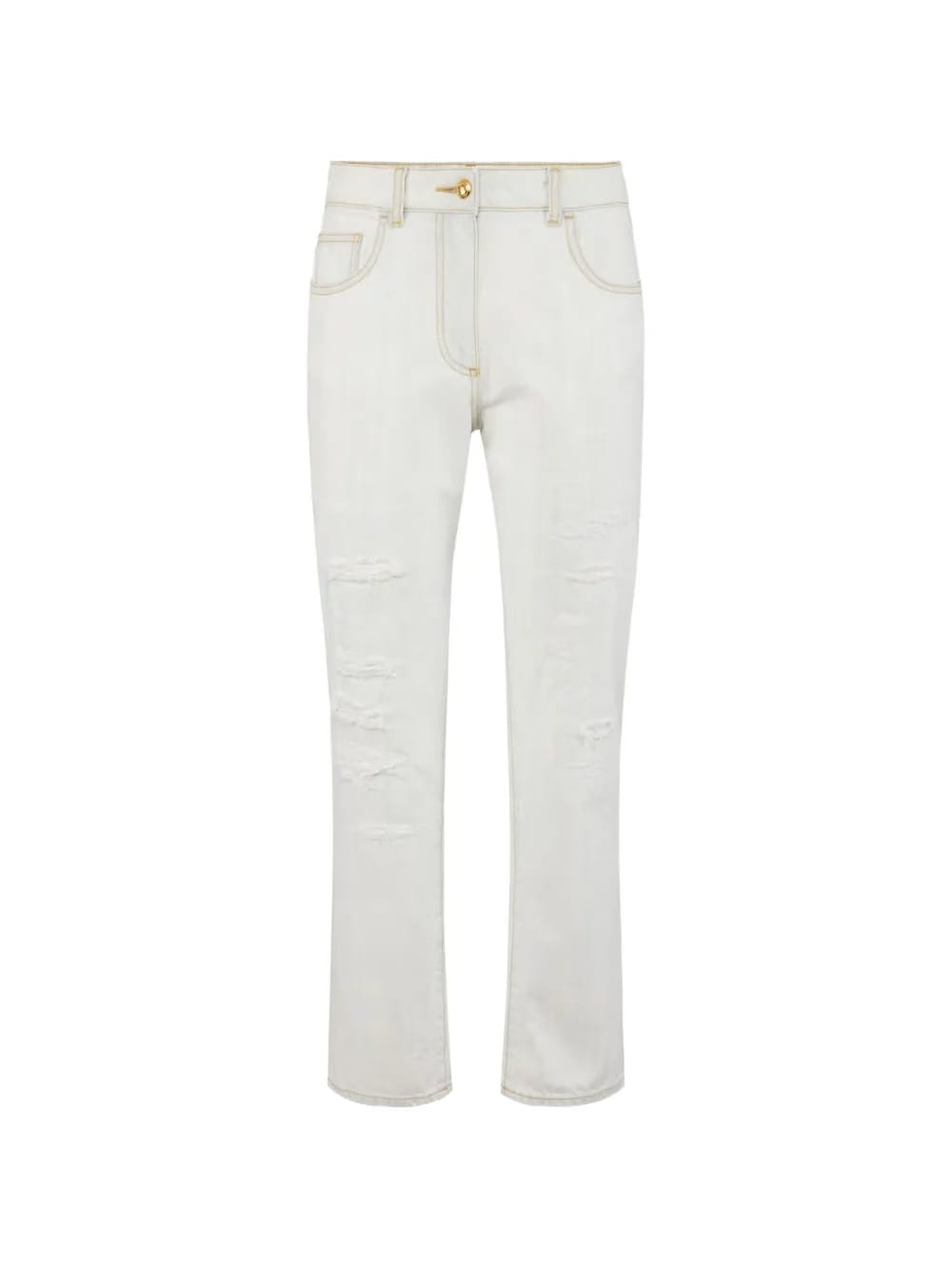 denim five-pocket trousers
