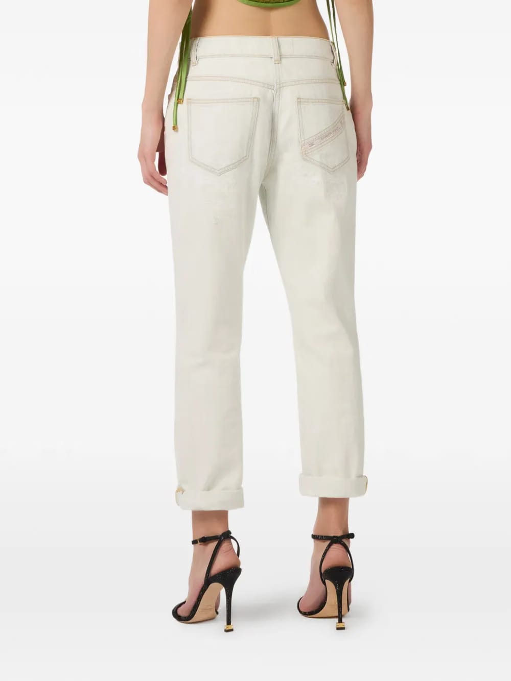 denim five-pocket trousers