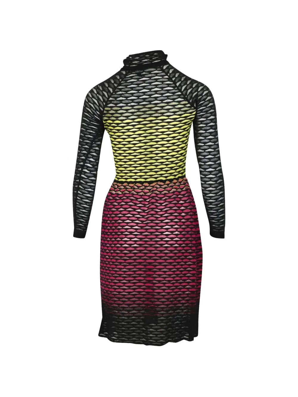 perforated midi dress