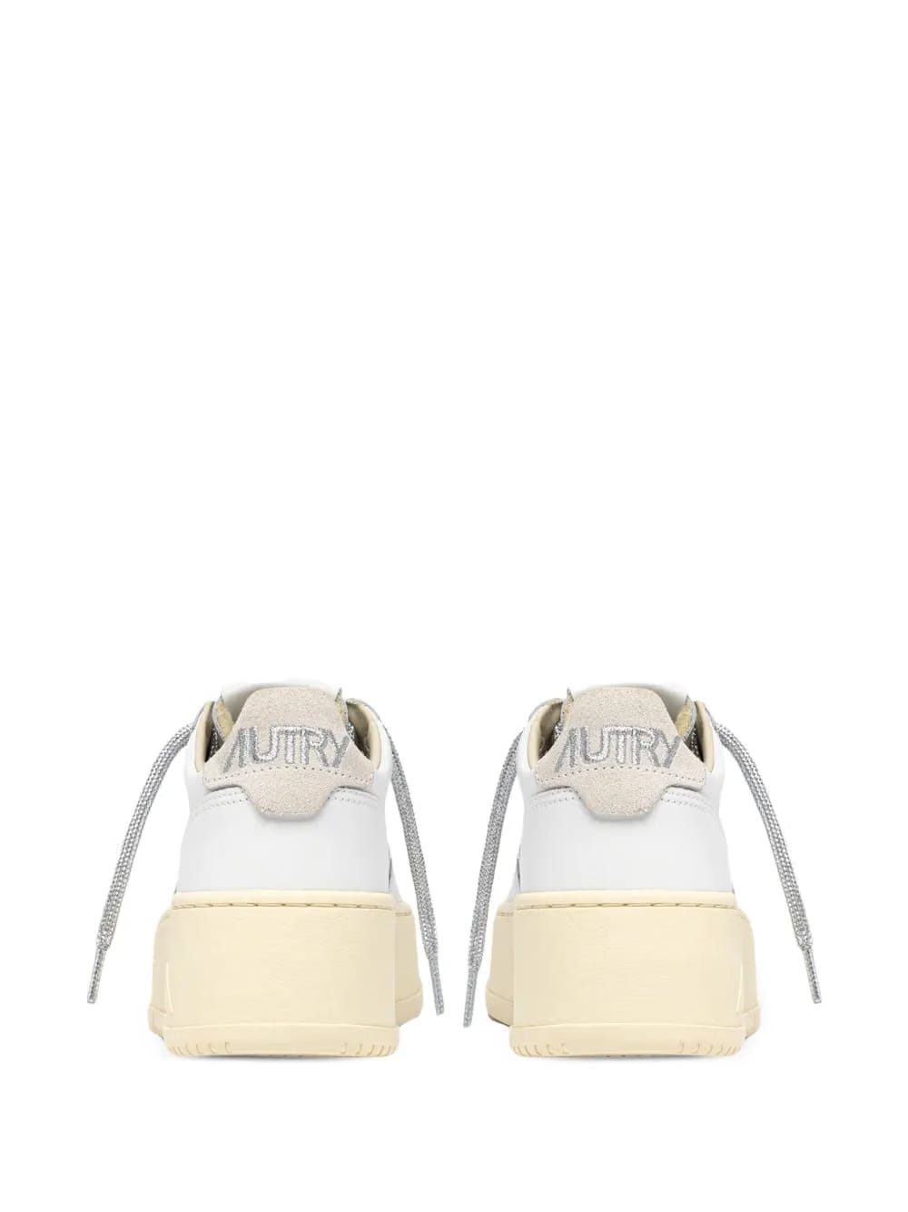 Medalist platform leather sneakers