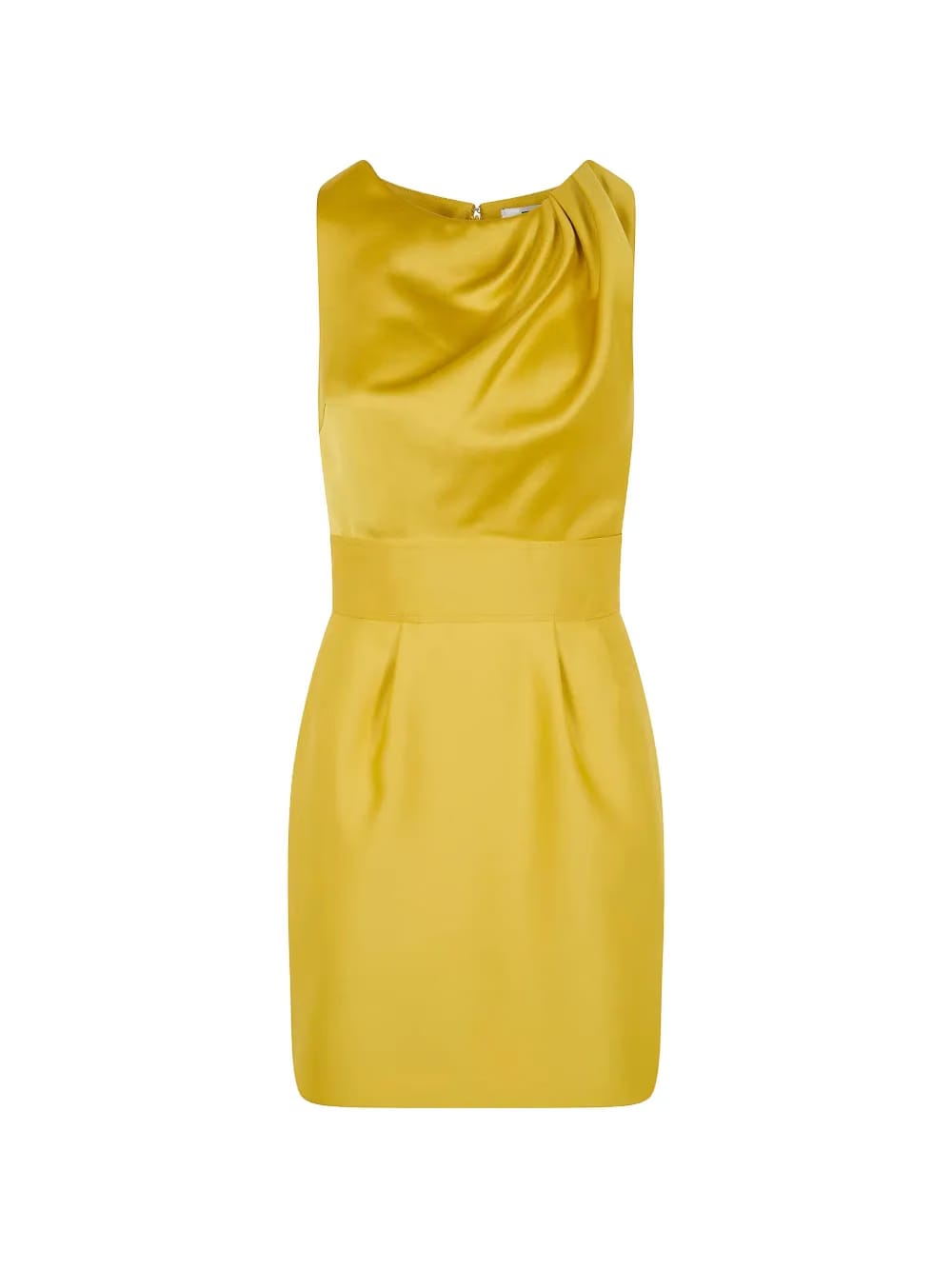 draped mini dress