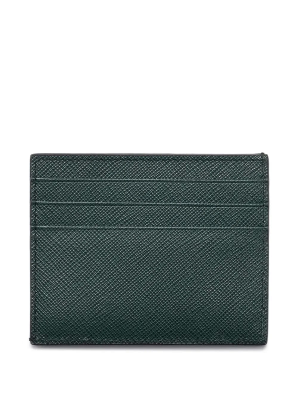 Saffiano leather card holder