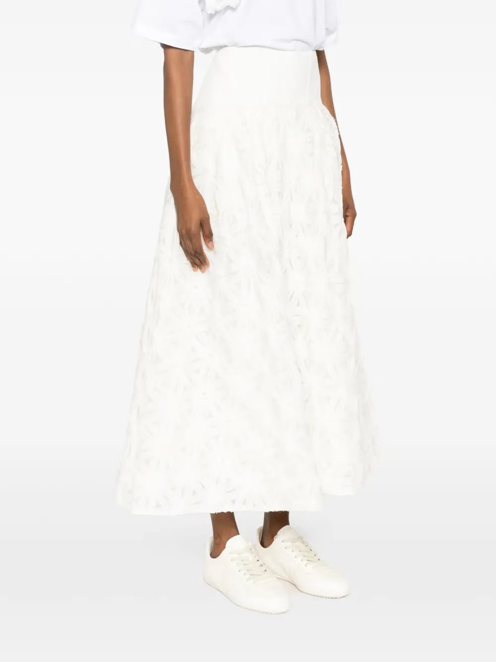 floral midi skirt