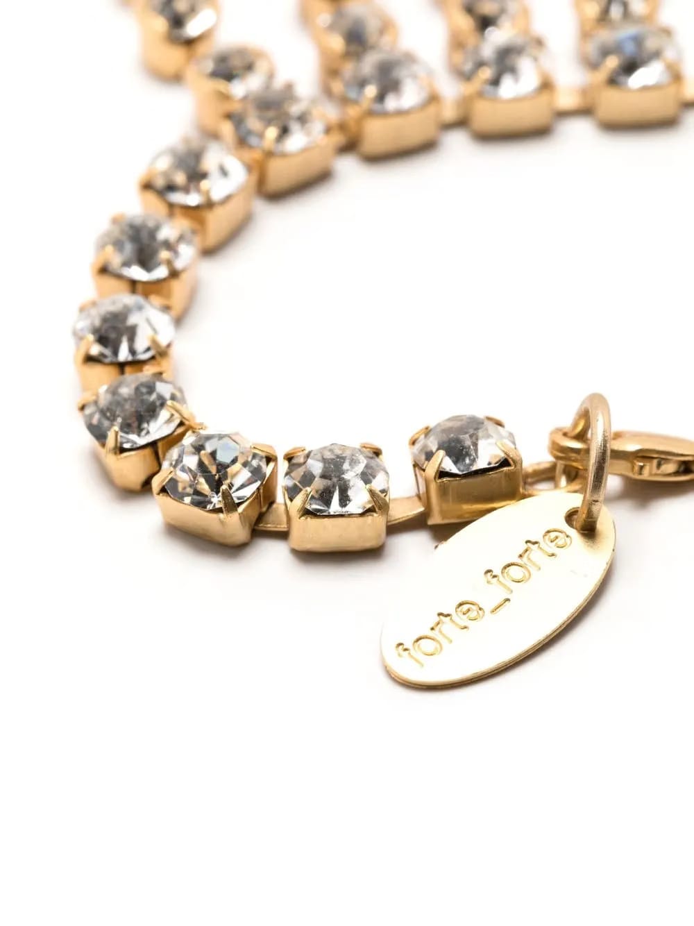 fringe-detail crystal-embellished bracelet