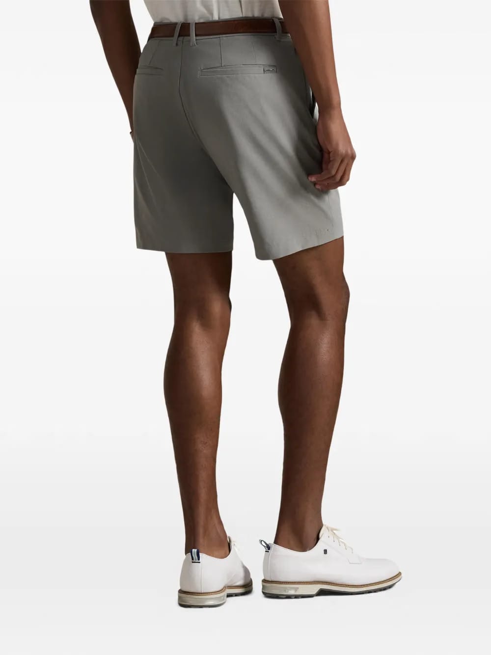 elastic waistband tailored fit shorts
